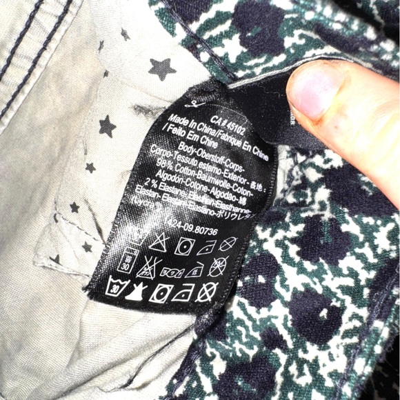 Maison Scotch x Punk Radar Velvet Print Skinny Pants Women’s 28 - Picture 8 of 8